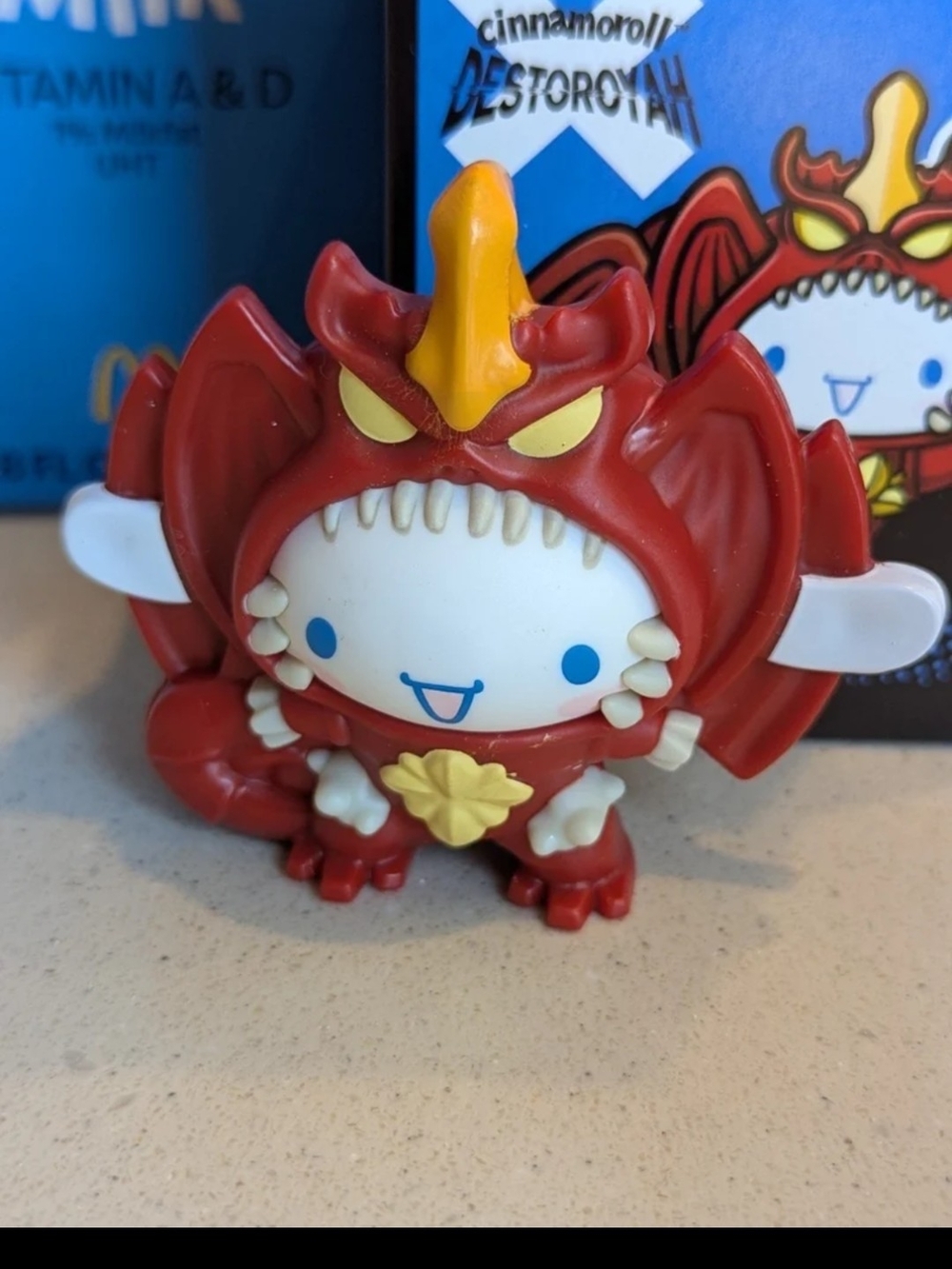 hello kitty x godzilla mcdonalds  figure #6 cinnamoroll as destroyah
